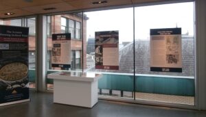 Exhibition panels in The Lighthouse 2018